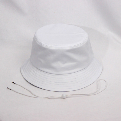 Unisex Pure Cotton Outdoor Sun Hat Beach Dengan Perlindungan Fisher Bucket Cap 58CM