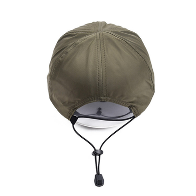 Serut Dapat Disesuaikan Flat Brim Shading Camper Cap Pola Bordir 62CM