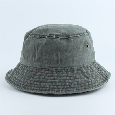 Dicuci Katun Kanvas Denim Topi Ember Kasual Luar Ruangan Memancing Hiking Safari Topi Boonie