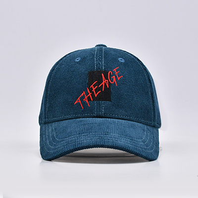 6 Panel Topi Baseball Luar Ruangan Warna Dan Ukuran Kustom Kain Korduroi Unisex