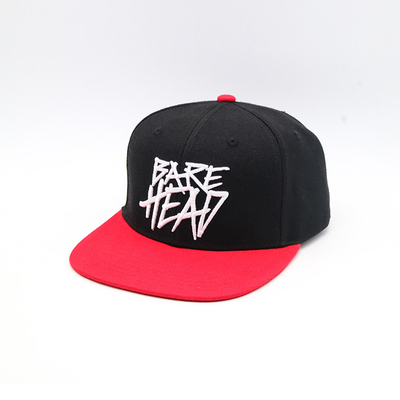 Hip Hop Flat Brim Snap Kembali Warna-warni 3D Bordir Rapper Cap