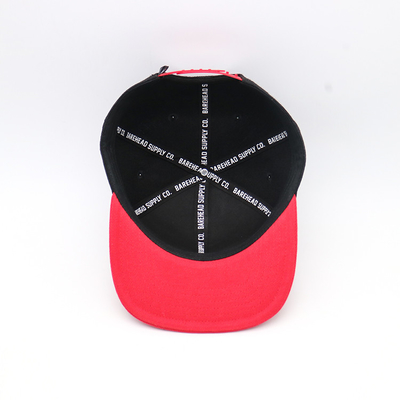 Hip Hop Flat Brim Snap Kembali Warna-warni 3D Bordir Rapper Cap