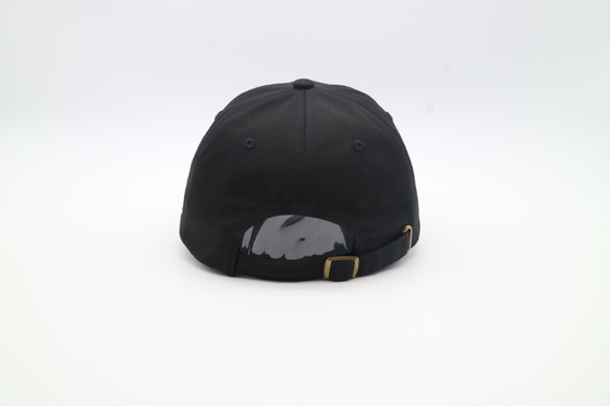 56cm Topi Bisbol Bordir 100% Cotton Twill Leather Patch Hats