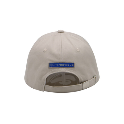 6 Lubang Lubang Topi Bisbol Bordir 100% Katun Twill White Sports Hats