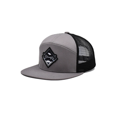 Fashion Sublimation Patch Outdoor 7 Panel Trucker Cap Warna Khusus Untuk Unisex