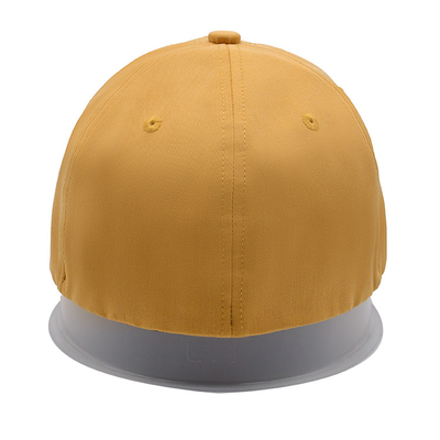 Adjustable 6 Panel Topi Bisbol Bordir 60cm Warna Kuning