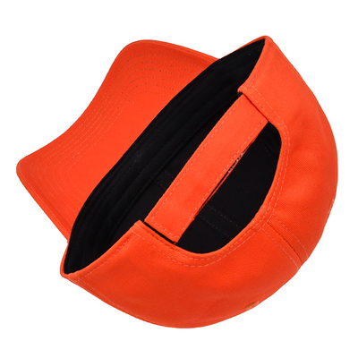 Topi Bisbol Kasual Unisex Velcro Gesper Belakang Kerai Melengkung 6 Panel Dahi Topi Musim Panas