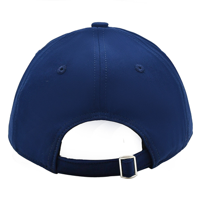 Biru 54cm 6 Panel Cotton Baseball Caps Logo Kustom Dapat Disesuaikan Unisex