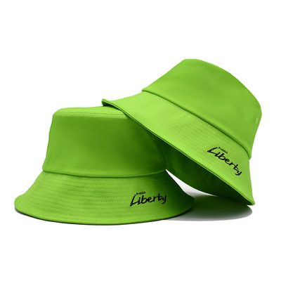 Fashion Cotton Bucket Hat 58cm Bordir Bucket Cap Logo Kustom