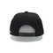 Kualitas Tinggi Kosong Hitam Custom3D Bordir Huruf 6 Panel Flat Bill Snapback Hats Caps