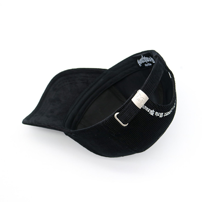 Topi Bisbol Bordir Tali Adjustable Tutup Kepala Bentuk Melengkung Untuk Kenyamanan Bisnis