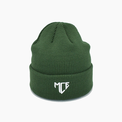 Topi Knit Beanie Bordir Logo Kustom 100% Acrylic Beanie Cap 58CM