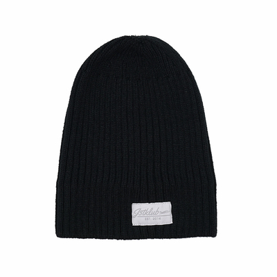 Knit Diborgol Acrylic Slouchy Beanie Streetwear Private Woven Label Nelayan Tengkorak Topi Musim Dingin