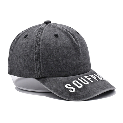 BSCI Solid Washed Cotton Twill Sports Cap 6 Panel Tidak Terstruktur