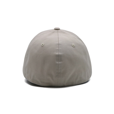 Disesuaikan 6 Kancing Topi Bisbol Kapas Reinforced Seams Elastic Closed Cap