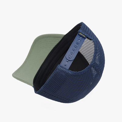 Fashion Cotton Dan Polyester Mesh 6 Panel Trucker Cap Bordir Logo