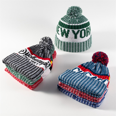 Topi Beanies Unisex dengan Pilihan Warna Desain OEM/OEM dalam Lingkar Topi Hitam/Hijau/Merah Tua 58CM
