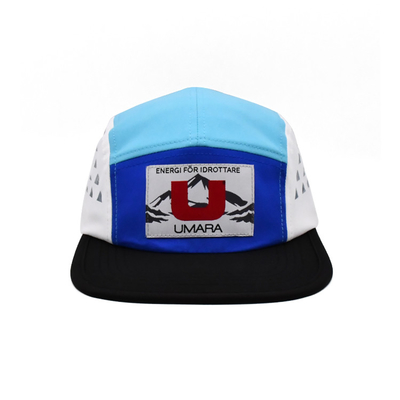 All Over Printing 5 Panel Sports Running Camper Hat OEM Rubber Printed Logo