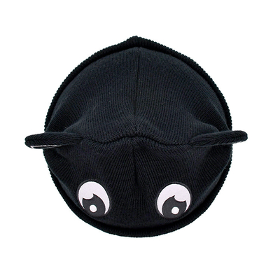 Gaya Kain Poliester Musim Dingin Merajut Topi Telinga Kucing Topi Kupluk Lucu Topi Jorok Hangat
