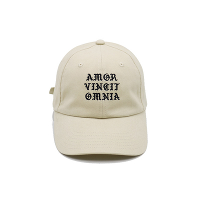 Topi Bisbol 6 Panel Putih Modis Dengan Penutupan Tali Yang Dapat Diatur