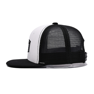 Pinggiran Datar 2 Kancing Mesh Cap Trucker Cap Trendy Stylish Snapback Topi Mesh Kembali untuk Pria Wanita