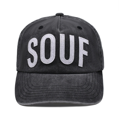Topi Baseball Terstruktur dengan Patch Aplique Curve Peak untuk Desain Logo Kustom Anda 5 Panel Baseball Cap