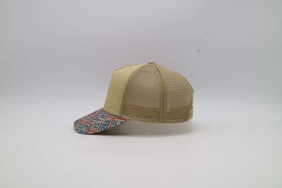 Topi Trucker 5 Panel dengan Bordir/Sablon/Logo Patch Tertempel untuk