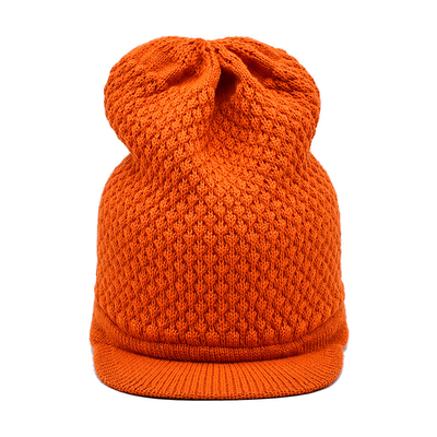 Wool Merino Musim Dingin topi topi dengan visor Custom