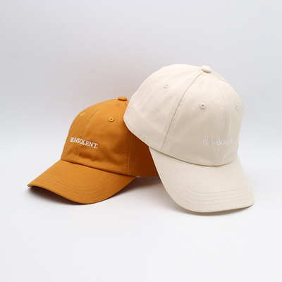 Visor melengkung topi bisbol bordir musim penuh terstruktur tidak terstruktur