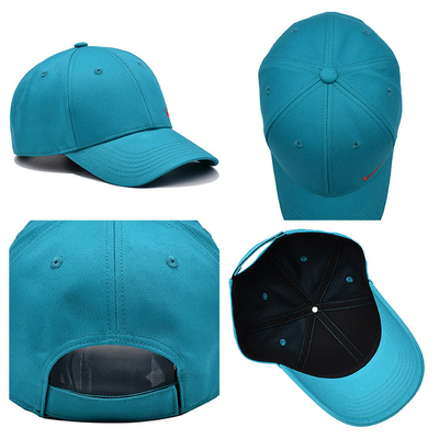 Topi Baseball Custom Brodered Dengan Penutupan Flat Curved Metal Plastic Snap