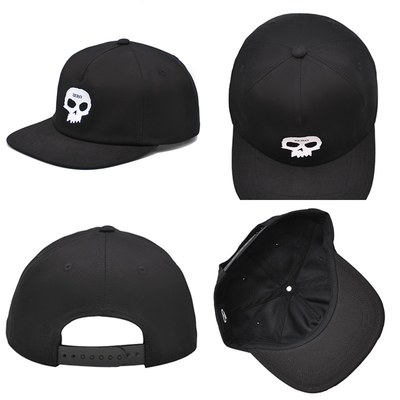 Flat Visor Five-Panel Snapback Cap 6 Eyelets untuk Ventilasi 6 Eyelets