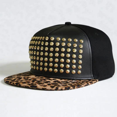 Lower Crown 5 Panel Snapback Cap Kain Nylon Dengan Buckle 2 Eyelets