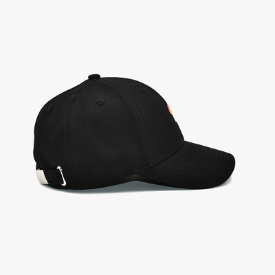 Cotton Sweatband 6 Panel Baseball Cap Dengan Visor melengkung 6 Eyelets Embroidery Cutie Logo