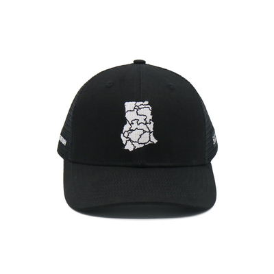 Bordir Trucker Mesh Cap 6 Panel Bergaya Pre melengkung tepi