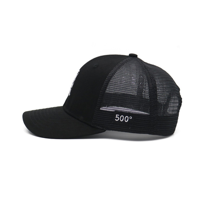 Bordir Trucker Mesh Cap 6 Panel Bergaya Pre melengkung tepi