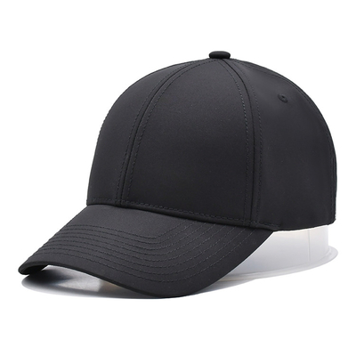 Custom 6 Panel Blank Baseball Cap 58cm Cool Soft Polyester Ripped Ayah Hat