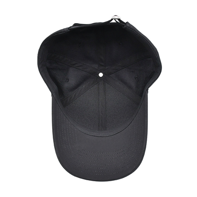 Custom 6 Panel Blank Baseball Cap 58cm Cool Soft Polyester Ripped Ayah Hat