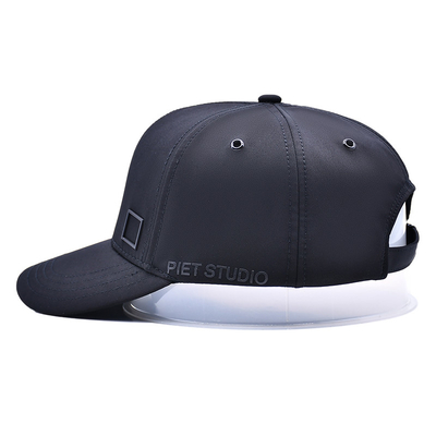 Cap Baseball 6 Panel yang dapat disesuaikan dengan 4 mata logam yang cocok