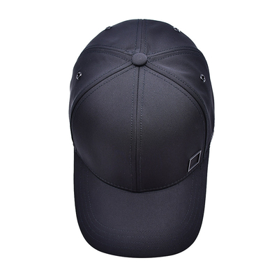 Cap Baseball 6 Panel yang dapat disesuaikan dengan 4 mata logam yang cocok