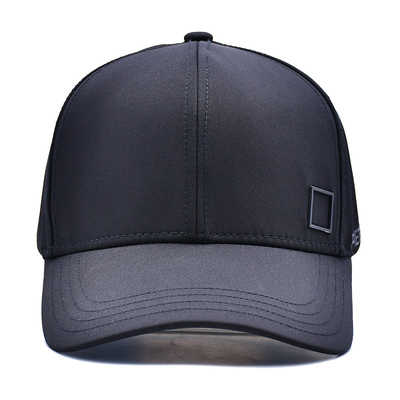 Cap Baseball 6 Panel yang dapat disesuaikan dengan 4 mata logam yang cocok