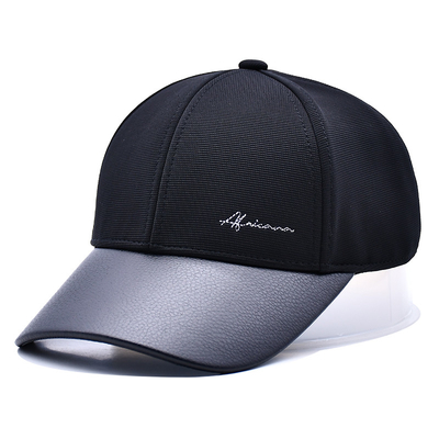 Kap Baseball 6 Panel Terstruktur Dengan 2 Mata Dan Warna Line Jahit Disesuaikan