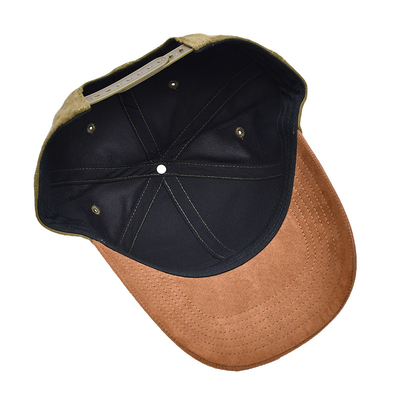 Topi Baseball 6 Panel Crown Bawah Dengan Genggam Plastik Cap Snapback Disesuaikan