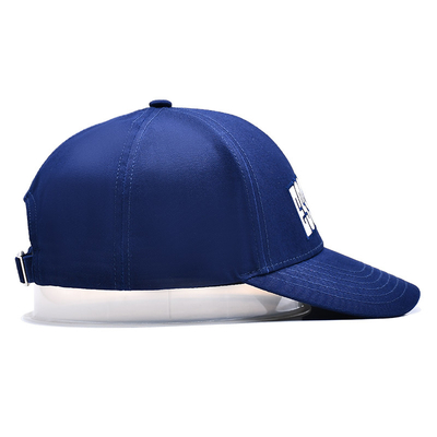 Custom Kualitas Tinggi 6 Panel Baseball Hat Dengan Logo bordir datar Berpasangan Warna Kain