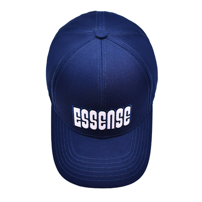 Custom Kualitas Tinggi 6 Panel Baseball Hat Dengan Logo bordir datar Berpasangan Warna Kain