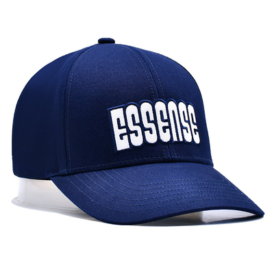 Custom Kualitas Tinggi 6 Panel Baseball Hat Dengan Logo bordir datar Berpasangan Warna Kain