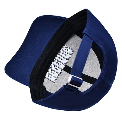 Custom Kualitas Tinggi 6 Panel Baseball Hat Dengan Logo bordir datar Berpasangan Warna Kain
