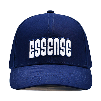 Custom Kualitas Tinggi 6 Panel Baseball Hat Dengan Logo bordir datar Berpasangan Warna Kain