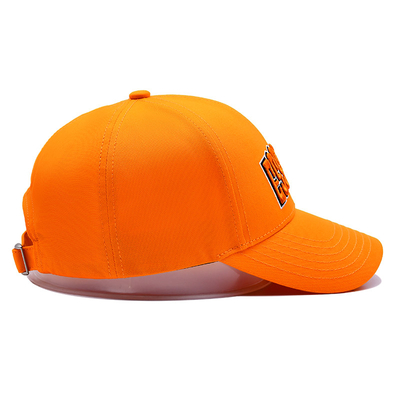 Middle Crown 6 Panel Baseball Cap Customisable Embellishment Logo bordir 3D