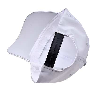 Disesuaikan 6 Panel Baseball Cap Curve Peak Style Karet Patch Logo