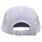 Contrast Stitching 5 Panel Camper Hat dengan Eyelets yang disesuaikan dan Flat Brim Visor